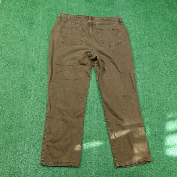 LAUREN RALPH LAUREN JEANS CO CLASSIC STRAIGHT GREEN DENIM JEANS WOMENS 18W 18 - Picture 4 of 8